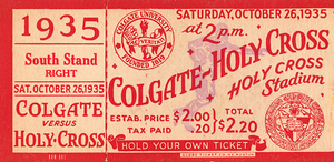 1935 Colgate at Holy Cross