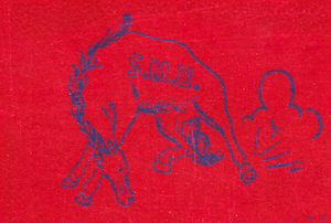 1940s smu mustang art