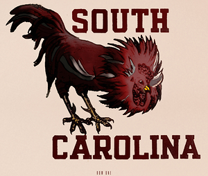 Vintage South Carolina Gamecock Art