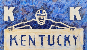 Vintage Kentucky Wildcats Football Wall Art
