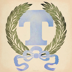 1920s Tulane Wreath Art by Stephen Tanico