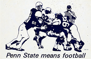 1970s Penn State Football Art