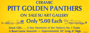 1976 Pitt Panthers Gift Ad for Su Art Gallery