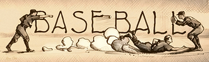 Early 1900s Baseball Slide Art