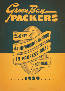 1939 Green Bay Packers Art
