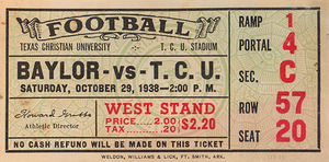 1938 Baylor Bears at TCU Horned Frogs