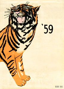 1959 Edwardsville Illinois Tiger Art