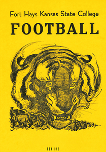 1940s Fort Hayes State College Football Art