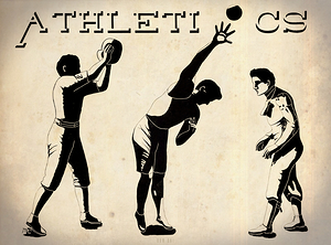 early 1900s athletics art