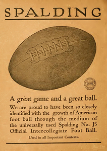 1921 Spalding Football Advertisement Wall Art