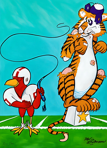 1963 South Carolina Gamecock Cartoon Art