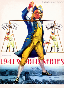1941 Yankees vs. Brooklyn Dodgers Cover Art
