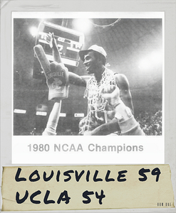 1980 NCAA Basketball Championship Score Art