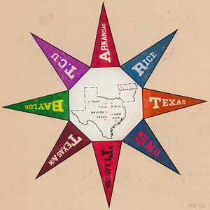 Vintage Southwest Conference Art