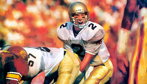 1980s USC vs. Notre Dame Football Art