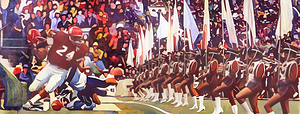 Oklahoma Football and Band Art