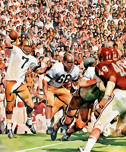 1971 Colorado vs. Oklahoma Football Art