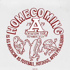 1979 Alabama Football Homecoming Art