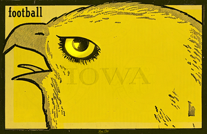 1961 Iowa Hawkeyes Ticket Remix Art