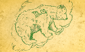 1930s Baylor Bear Art