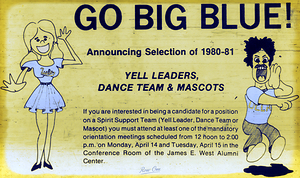 1980 UCLA Cheerleader and Mascot Try-Outs Art