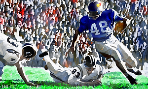 Gale Sayers Kansas Football Art