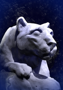 1968 Penn State Nittany Lion Shrine Art Remix
