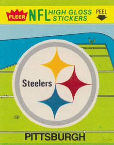 1981 Pittsburgh Steelers Fleer Decal Wall Art