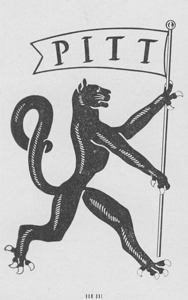 pitt panthers black white art