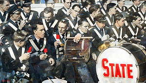 Vintage Ohio State Marching Band Art