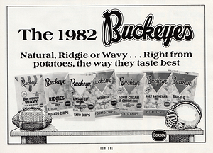 1982 Buckeyes Potato Chips Ad