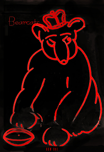 1930s cincinnati bearcat football art