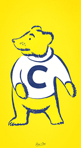 Vintage Cal Golden Bear Cartoon Art