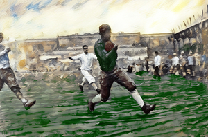 1920s Oregon Touchdown Art