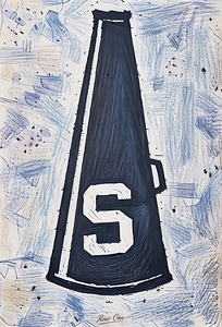 1950s Penn State Megaphone Art Remix