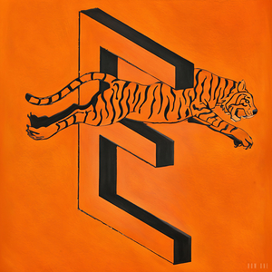 Vintage Edwardsville Tiger Art