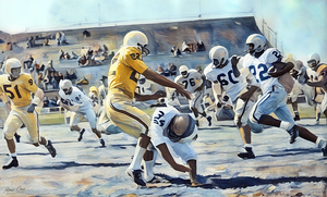 1957 Overton Curtis Utah State Aggies Football Art