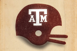 1988 Texas A&M Football Helmet Art by Row One Brand