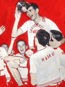 1956 Louisville Cardinals Basketball Celebration Art