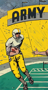 1958 Army Football Art