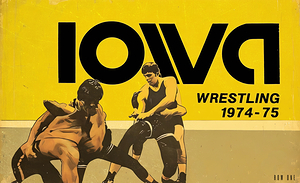 1974 Iowa Hawkeyes Wrestling Art