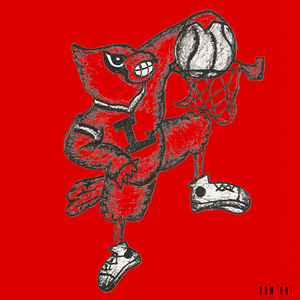 1981 Louisville Cardinals Basketball Art