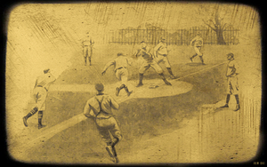 1920s Missouri Tigers Baseball Viewfinder Slide Art