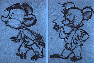 1940s Joe Bruin Cartoon Art by William Shull
