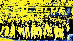 1985 Michigan Wolverines Football Art