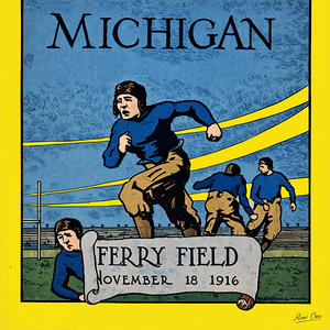 1916 Michigan Football Art Remix