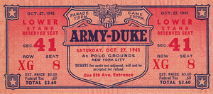 1945 Duke vs. Army
