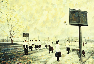 1917 Womens Basketball Outdoors