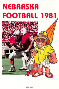 1981 Nebraska Orange Bowl Football Art