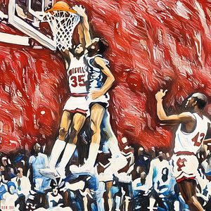 Darrell Griffith Louisville Dunk Art